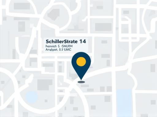 Karte mit dem Standort der TarifOrtei Analyse GmbH in München